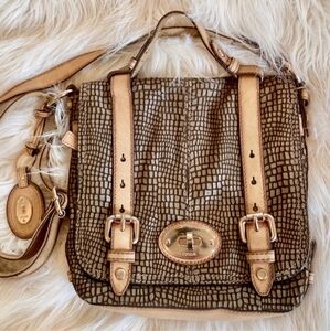 Fossil Maddox Leather Snake Embossed Crossbody